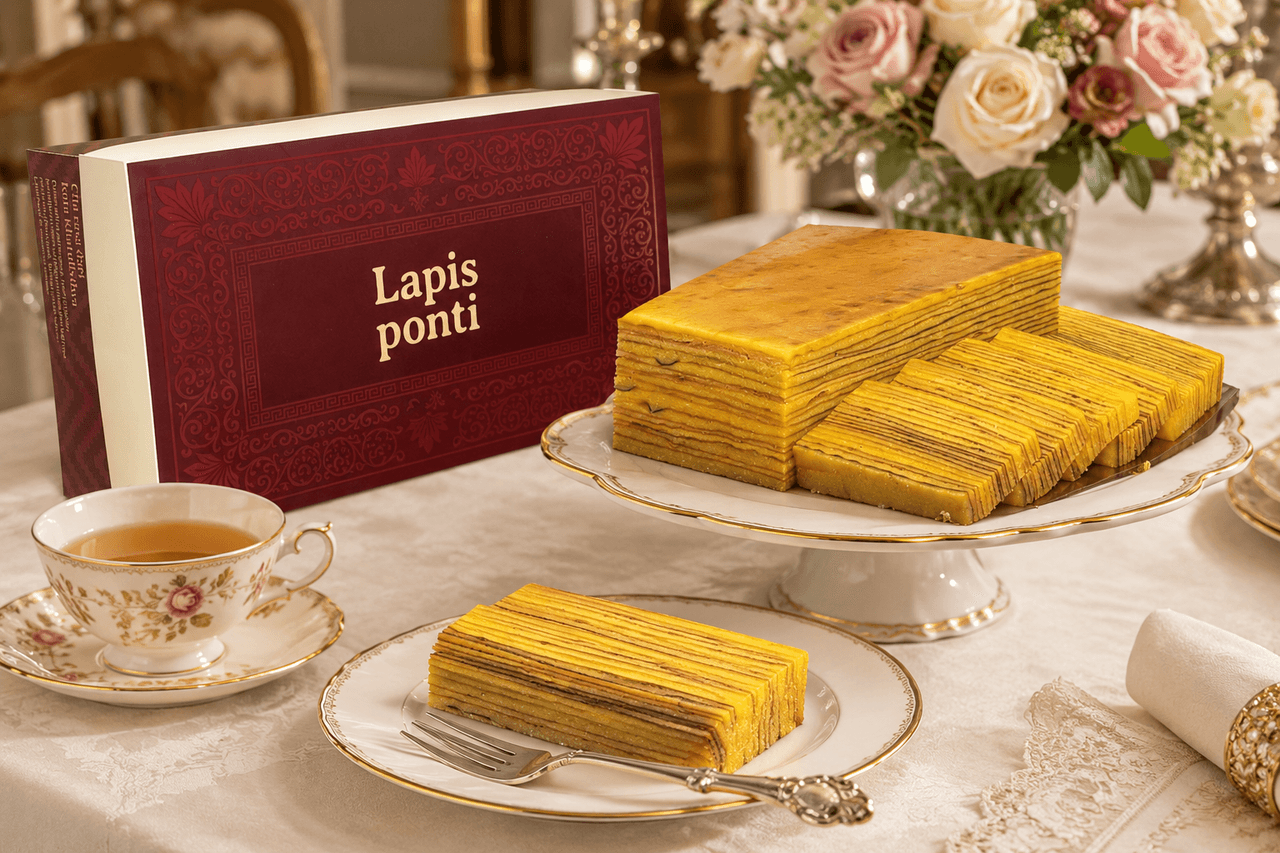Tata cara table manner dan etika menyajikan kue lapis legit premium dalam jamuan formal jamuan teh sore